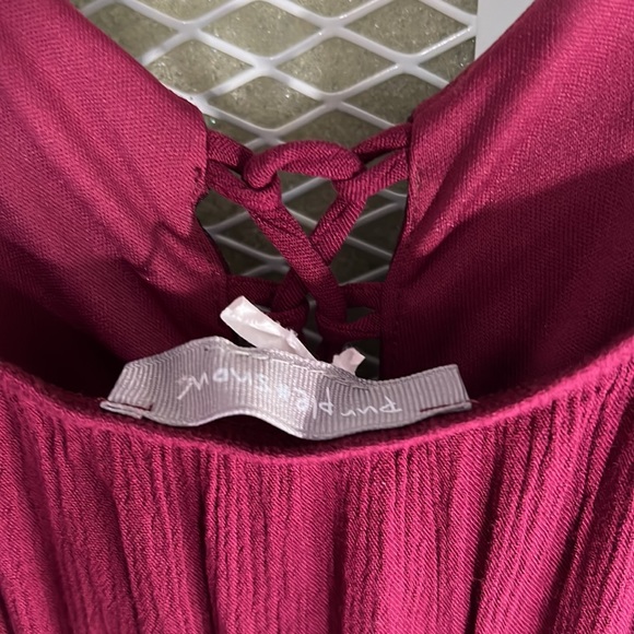 Purple Snow Maroon Dress - Picture 4 of 4